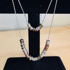 Fossil necklace and bracelet